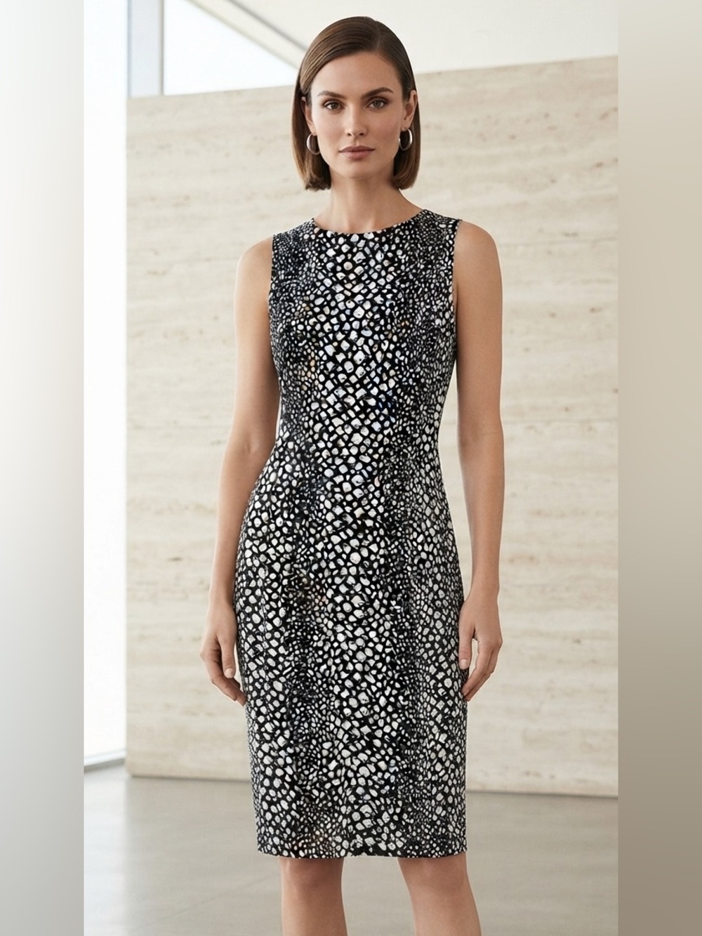 NWT - Modal Tart Collection Snakeskin Print Midi Dress - Picture 4 of 10